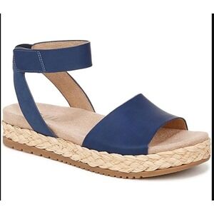 SOUL Naturalizer Deara‎ Blue Espadrille Ankle Strap Sandals US 6.5M Women